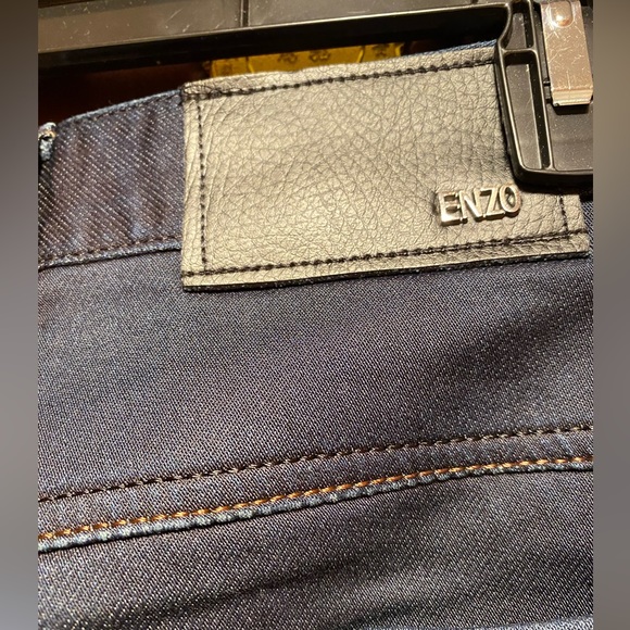 Enzo Denim Jeans, Dark Blue, 34 - Picture 3 of 4